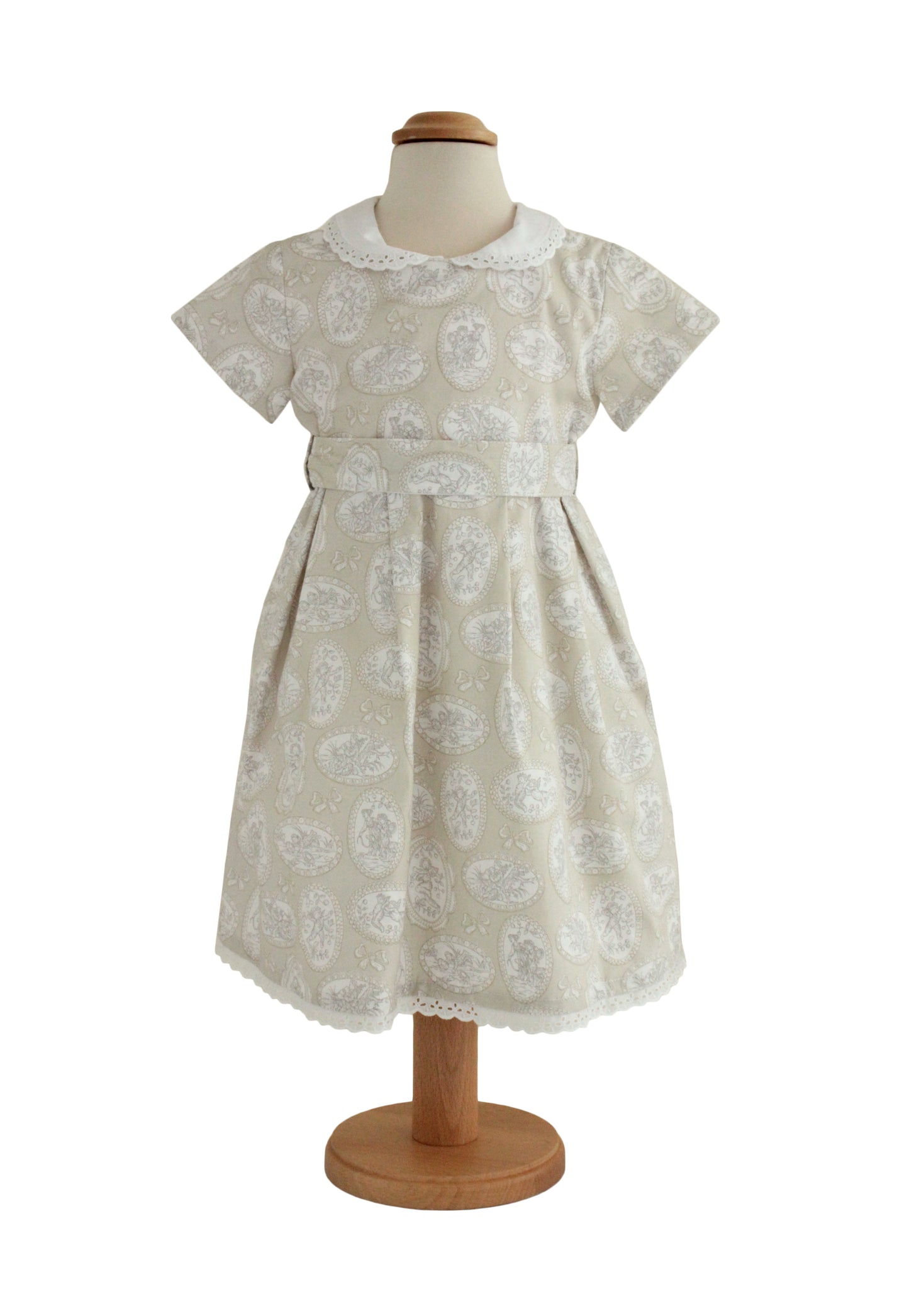 Mädchenkleid "Nostalgie" – Elegantes Vintage-Kleid mit Stickkragen