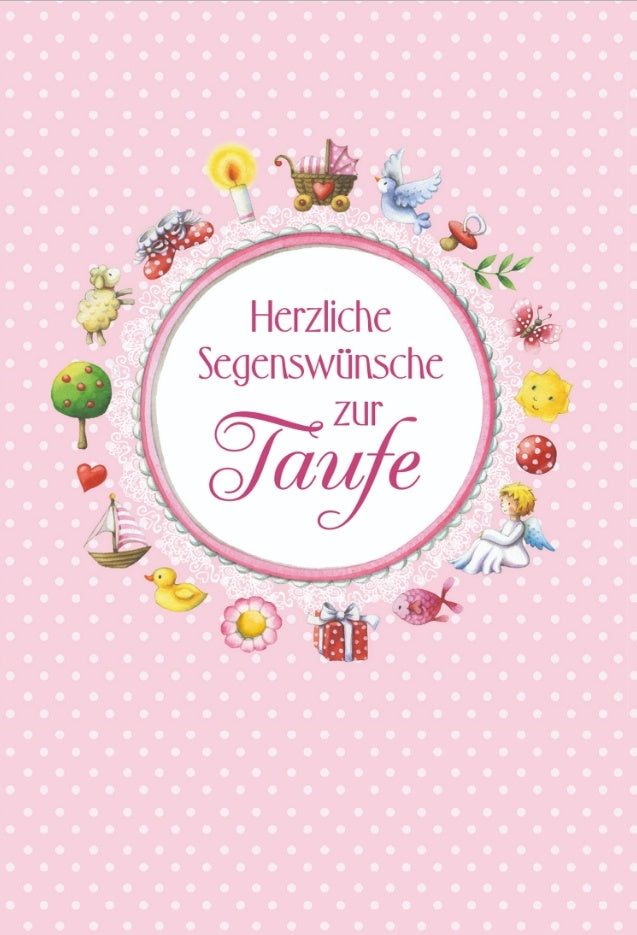 Taufkarte  »Herzliche Segenswünsche zur Taufe«