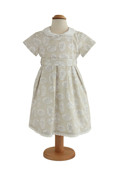 Mädchenkleid "Nostalgie" – Elegantes Vintage-Kleid mit Stickkragen