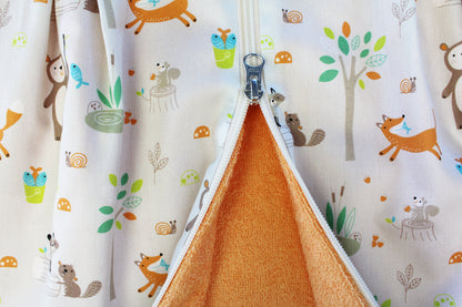 Tavolinchen Frottierschlafsack „Waschbär“ – Geborgenheit für kleine Abenteurer
