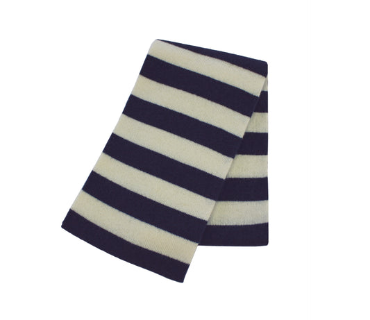 Weicher gestreifter Cashmere-Schal – 100% purer Komfort